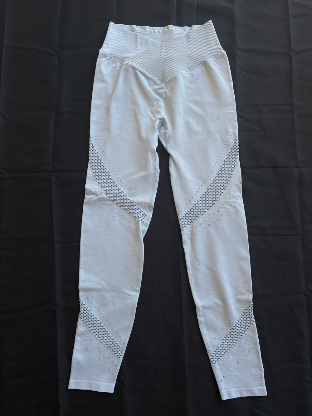 PINK Victoria's Secret Light Blue Mesh Seamless Leggings